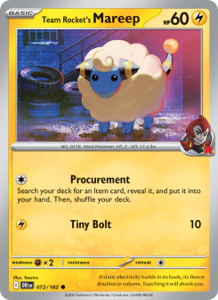 Team Rocket's Mareep - pokemon TCG Card