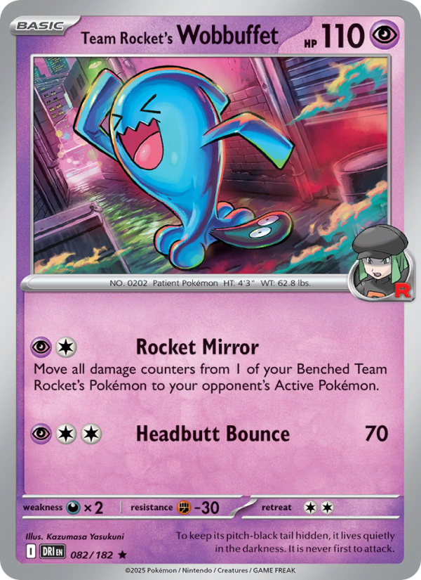 Team Rocket's Wobbuffet - Pokémon TCG Card