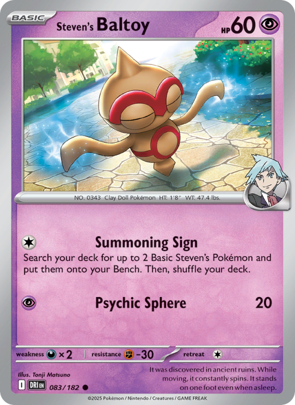 Steven's Baltoy - Pokémon TCG Card