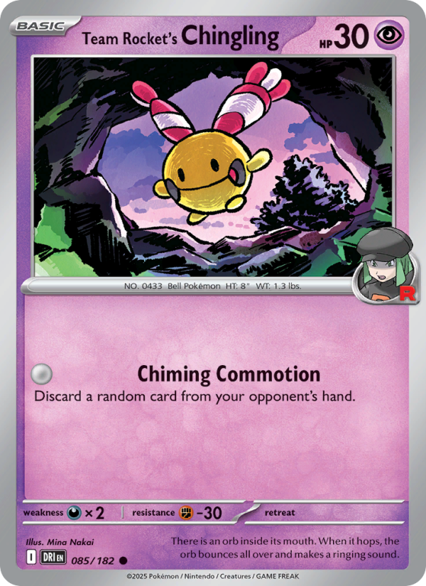 Team Rocket's Chingling - Pokémon TCG Card