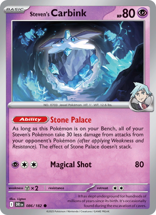 Steven's Carbink - Pokémon TCG Card