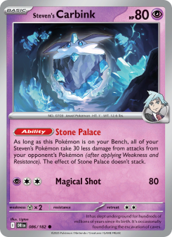 Steven's Carbink - pokemon TCG Card