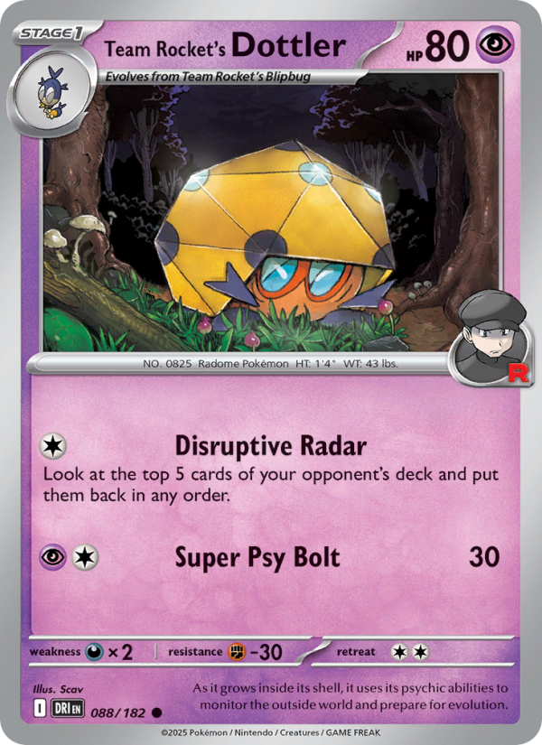 Team Rocket's Dottler - Pokémon TCG Card