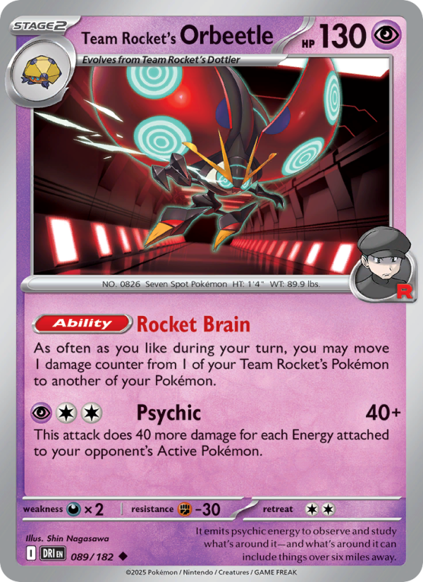 Team Rocket's Orbeetle - Pokémon TCG Card