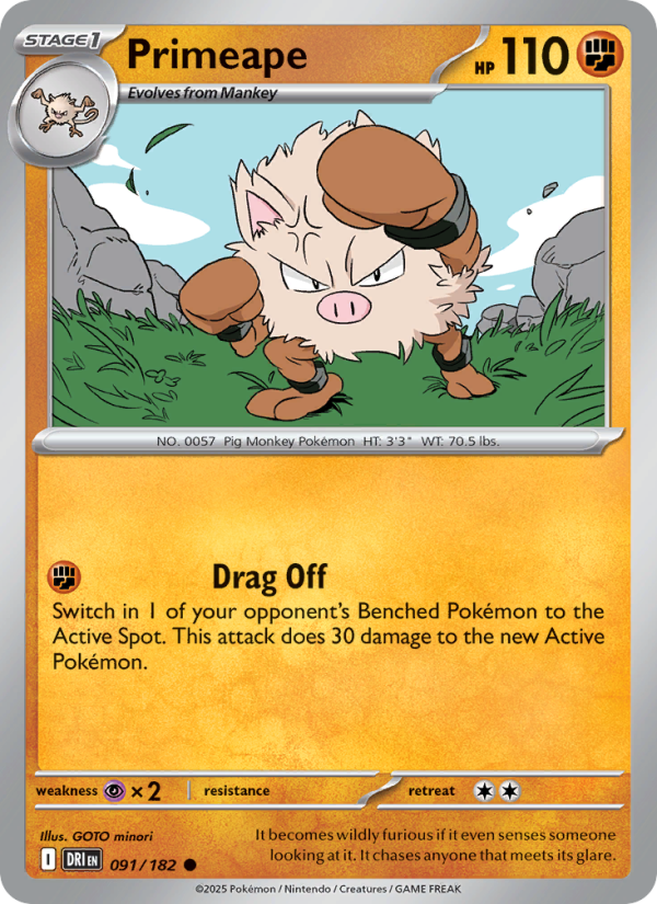 Primeape - Pokémon TCG Card