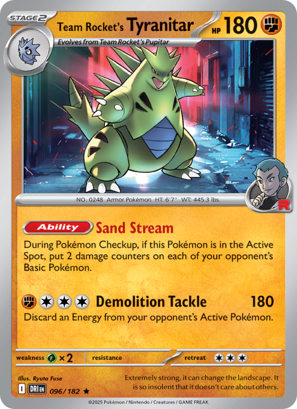 Team Rocket's Tyranitar - Pokémon TCG Card