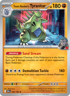 Team Rocket's Tyranitar - pokemon TCG Card