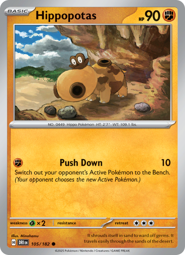 Hippopotas - Pokémon TCG Card