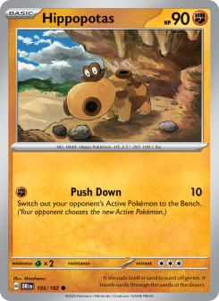 Hippopotas - pokemon TCG Card