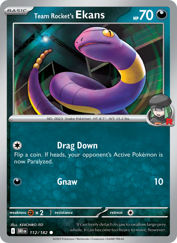 Team Rocket's Ekans - Pokémon TCG Card
