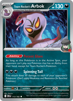 Team Rocket's Arbok - pokemon TCG Card