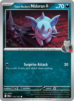 Team Rocket's Nidoran♀ - pokemon TCG Card