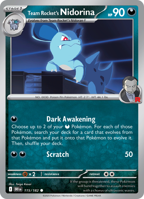Team Rocket's Nidorina - Pokémon TCG Card