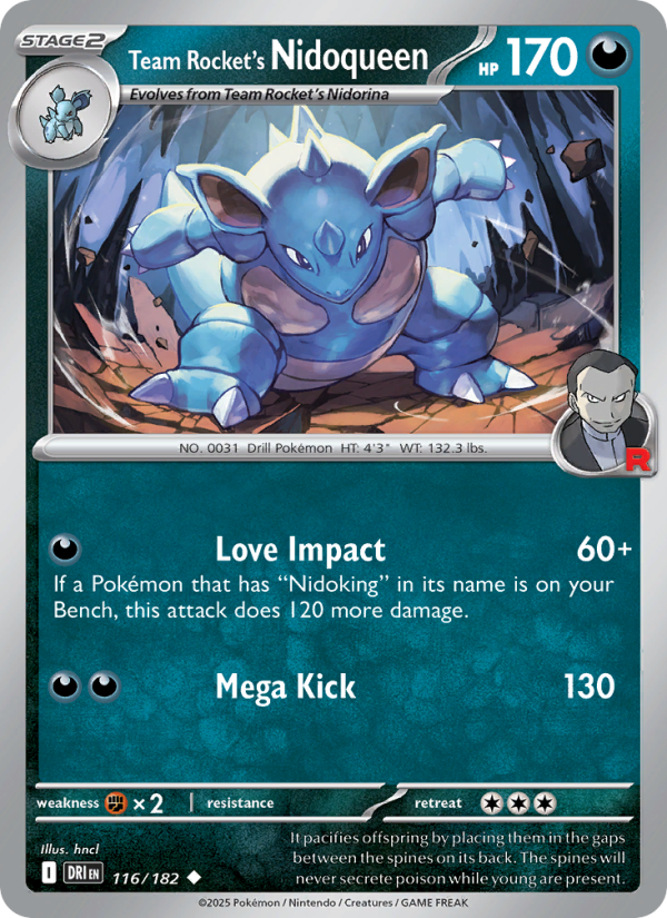 Team Rocket's Nidoqueen - Pokémon TCG Card