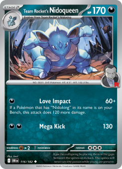 Team Rocket's Nidoqueen - pokemon TCG Card