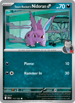 Team Rocket's Nidoran♂ - pokemon TCG Card