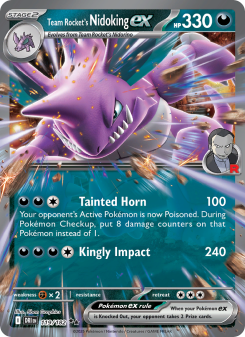 Team Rocket's Nidoking ex - pokemon TCG Card