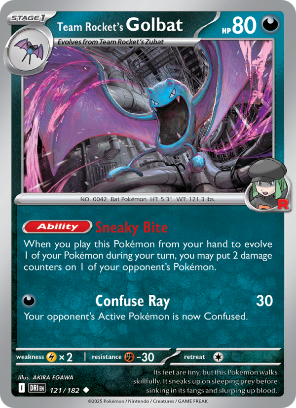 Team Rocket's Golbat - Pokémon TCG Card