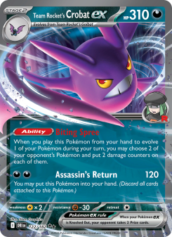 Team Rocket's Crobat ex - pokemon TCG Card