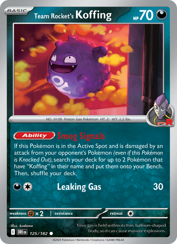 Team Rocket's Koffing - Pokémon TCG Card
