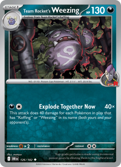 Team Rocket's Weezing - pokemon TCG Card