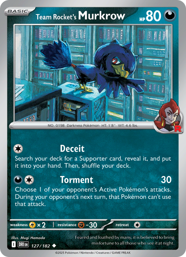 Team Rocket's Murkrow - Pokémon TCG Card