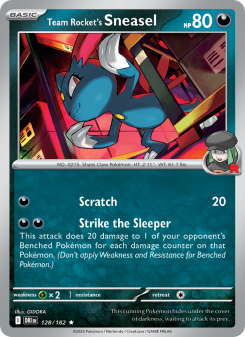 Team Rocket's Sneasel - pokemon TCG Card