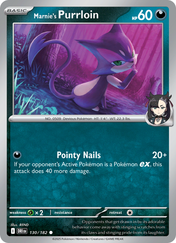 Marnie's Purrloin - Pokémon TCG Card
