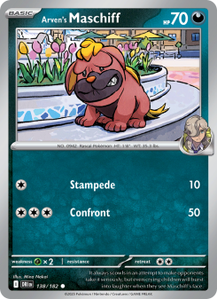 Arven's Maschiff - pokemon TCG Card
