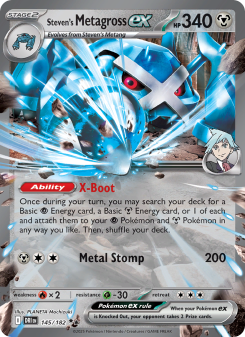 Steven's Metagross ex - pokemon TCG Card