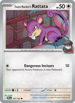 Team Rocket's Rattata - pokemon TCG Card