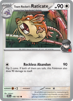 Team Rocket's Raticate - pokemon TCG Card