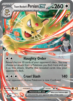 Team Rocket's Persian ex - pokemon TCG Card