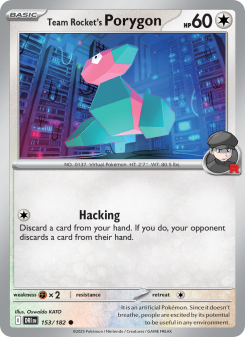 Team Rocket's Porygon - pokemon TCG Card