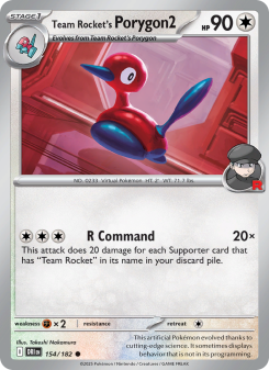 Team Rocket's Porygon2 - pokemon TCG Card