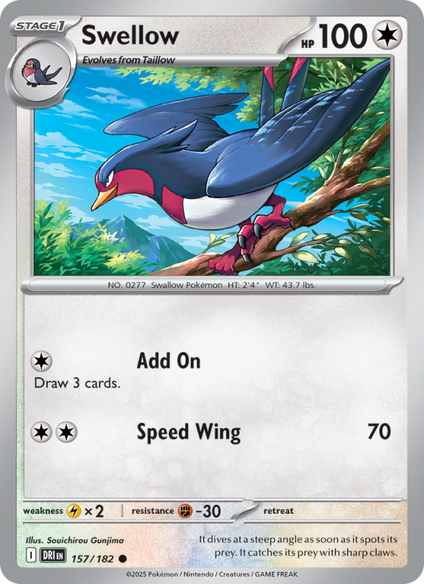 Swellow - Pokémon TCG Card