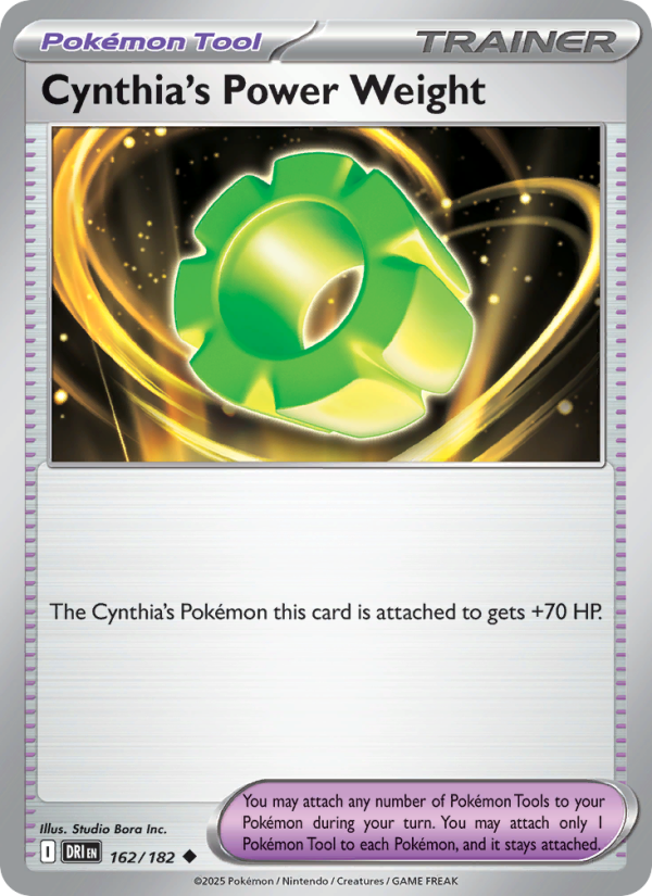 Cynthia's Power Weight - Pokémon TCG Card
