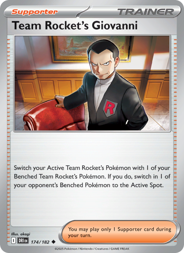 Team Rocket's Giovanni - Pokémon TCG Card