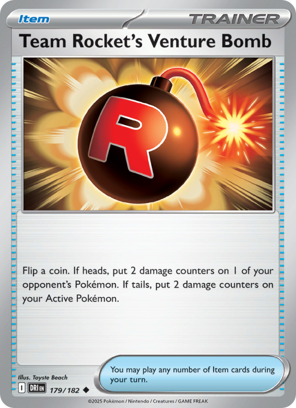 Team Rocket's Venture Bomb - Pokémon TCG Card