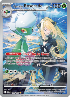 Cynthia's Roserade - pokemon TCG Card