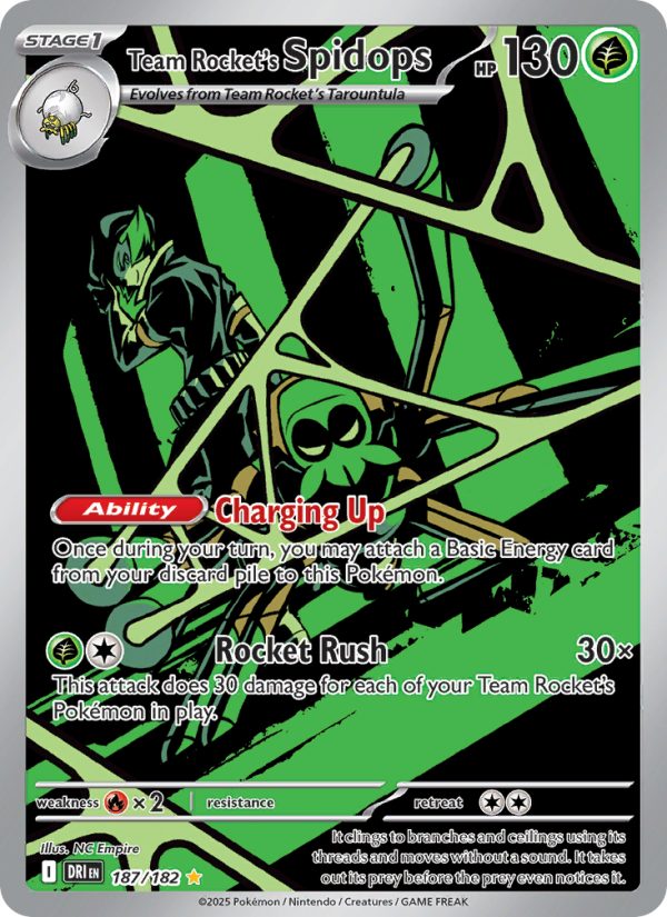 Team Rocket's Spidops - Pokémon TCG Card