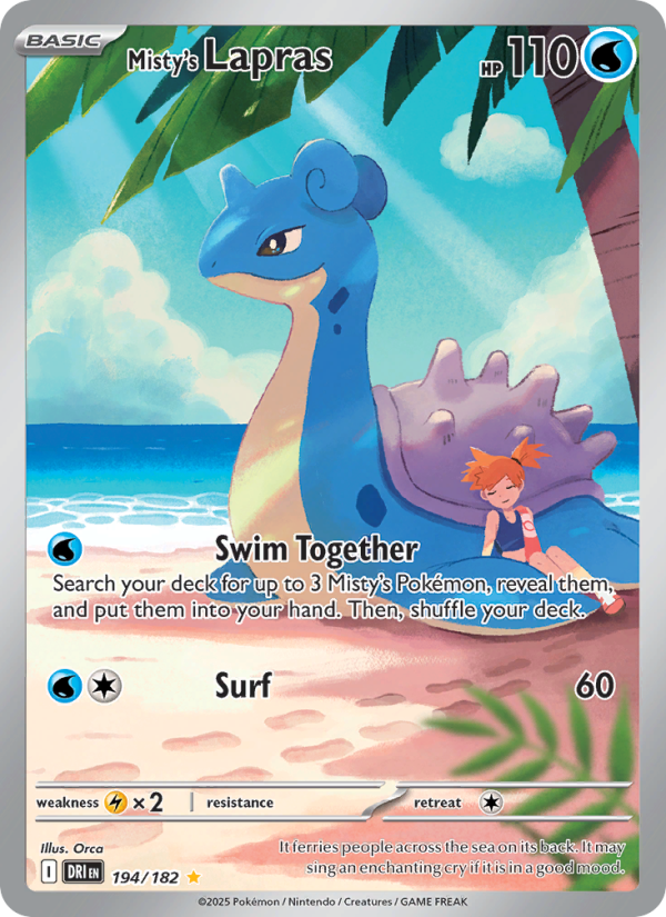 Misty's Lapras - Pokémon TCG Card