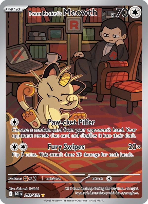 Team Rocket's Meowth - Pokémon TCG Card