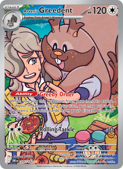 Arven's Greedent - pokemon TCG Card