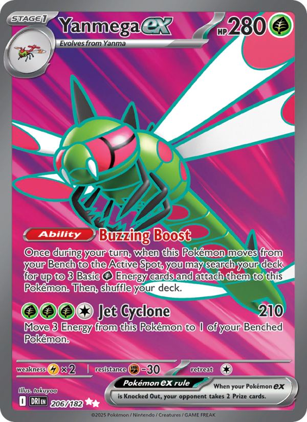 Yanmega ex - Pokémon TCG Card