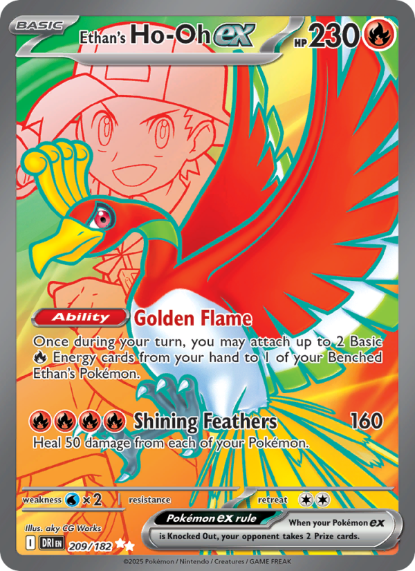 Ethan's Ho-Oh ex - Pokémon TCG Card