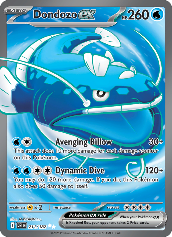 Dondozo ex - Pokémon TCG Card