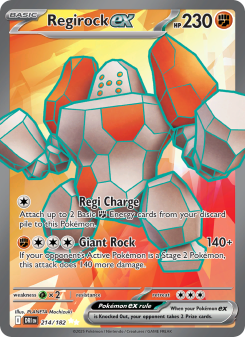 Regirock ex - pokemon TCG Card