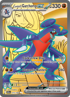 Cynthia's Garchomp ex - pokemon TCG Card