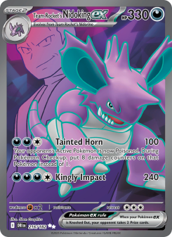 Team Rocket's Nidoking ex - pokemon TCG Card